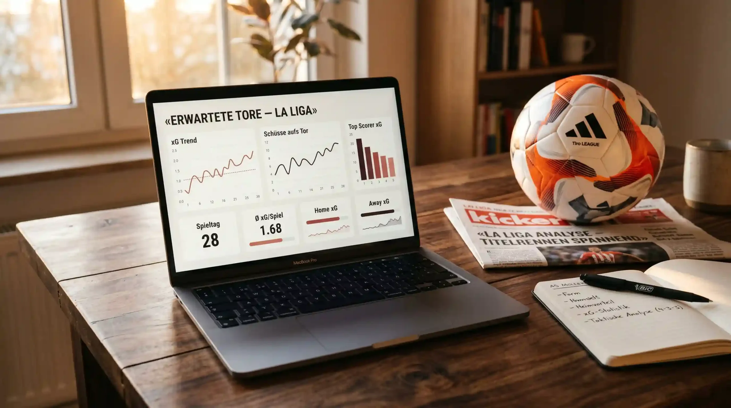 Expected-Goals-Analyse für La-Liga-Wetten — xG, BTTS-Quote und Heim/Auswärts-Form auf einen Blick
